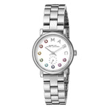Marc Jacobs Baker Dexter White Dial Silver Steel Strap Watch for Women - MBM3423