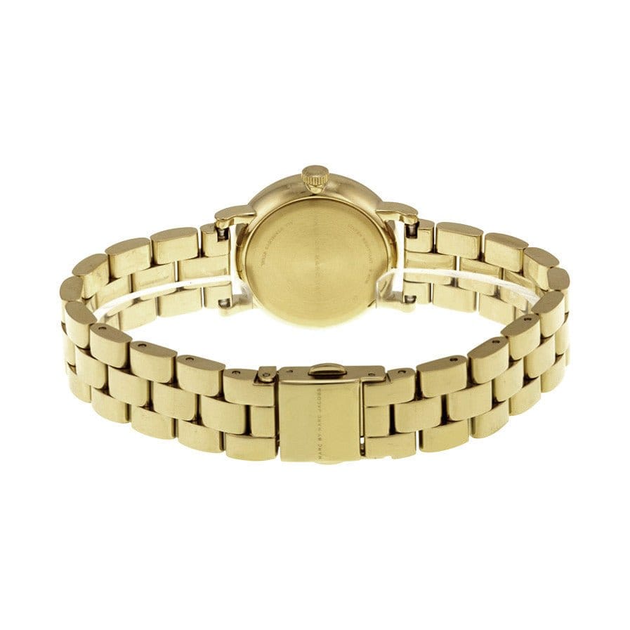 Marc Jacobs Baker Green Dial Gold Steel Strap Watch for Women - MBM3249