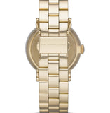 Marc Jacobs Baker Grey Dial Gold Steel Strap Watch for Women - MBM3281