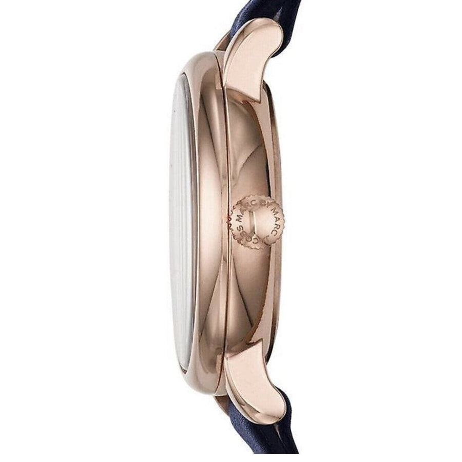 Marc Jacobs Baker Navy Blue Dial Blue Leather Strap Watch for Women - MBM1331