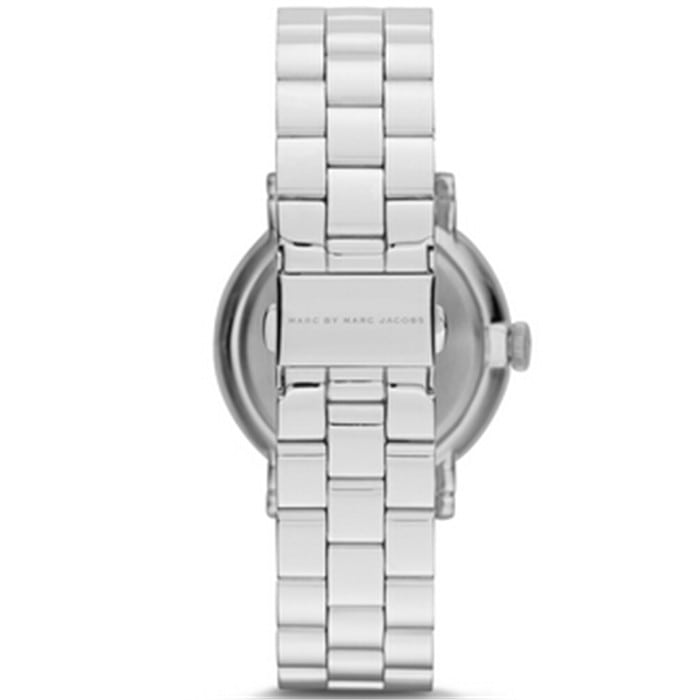 Marc Jacobs Baker Pink Dial Silver Steel Strap Watch for Women - MBM3280