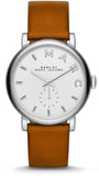 Marc Jacobs Baker White Dial Brown Leather Strap Watch for Women - MBM1265