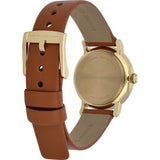 Marc Jacobs Baker White Dial Brown Leather Strap Watch for Women - MBM1317