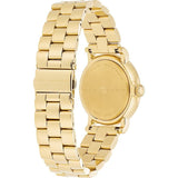Marc Jacobs Baker White Dial Gold Steel Strap Watch for Women - MBM3243