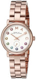 Marc Jacobs Baker White Dial Rose Gold Steel Strap Watch for Women - MBM3441