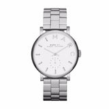 Marc Jacobs Baker White Dial Silver Steel Strap Watch for Women - MBM3242