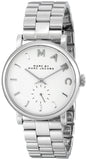 Marc Jacobs Baker White Dial Silver Steel Strap Watch for Women - MBM3242