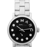 Marc Jacobs Blade Black Dial Silver Steel Strap Watch for Women - MBM8672