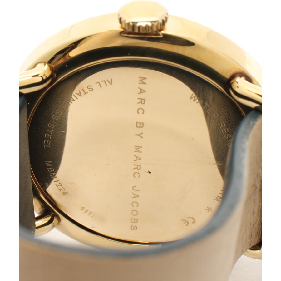 Marc Jacobs Blade Blue Dial Blue Leather Strap Watch for Women - MBM1224