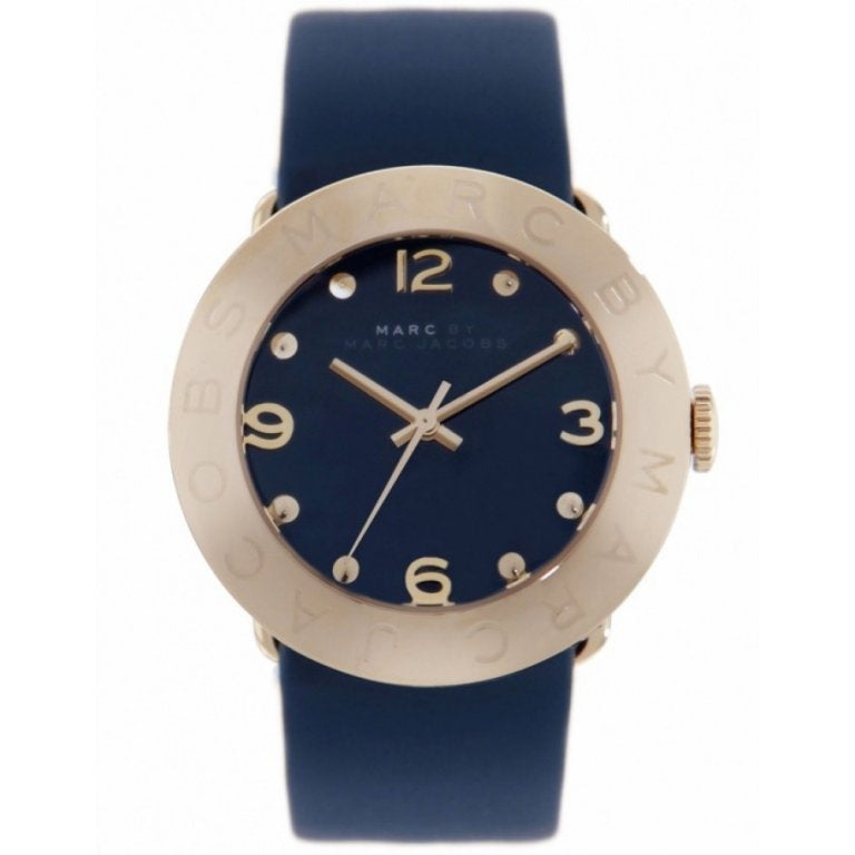 Marc Jacobs Blade Blue Dial Blue Leather Strap Watch for Women - MBM1224