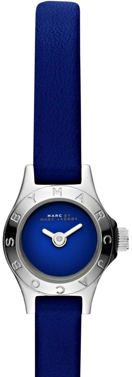 Marc Jacobs Blade Blue Dial Blue Leather Strap Watch for Women - MBM1342