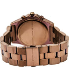 Marc Jacobs Blade Chronograph Brown Dial Brown Steel Strap Watch for Women - MBM3121
