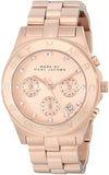 Marc Jacobs Blade Chronograph Rose Gold Dial Rose Gold Steel Strap Watch for Women - MBM3102