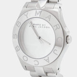 Marc Jacobs Blade Chronograph Silver Dial Silver  Steel Strap Watch for Women - MBM3125
