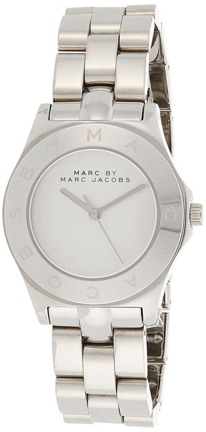 Marc Jacobs Blade Chronograph Silver Dial Silver  Steel Strap Watch for Women - MBM3125