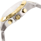 Marc Jacobs Blade Chronograph Silver Dial Two Tone Steel Strap Watch for Women - MBM3177