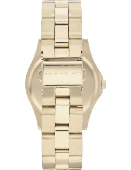 Marc Jacobs Blade Gold Dial Gold Steel Strap Watch for Women - MBM3126