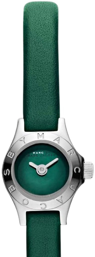 Marc Jacobs Blade Green Dial Green Leather Strap Watch for Women - MBM1341