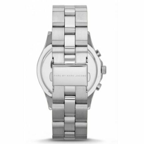 Marc Jacobs Blade Orange Dial Silver Steel Strap Watch for Women - MBM3306