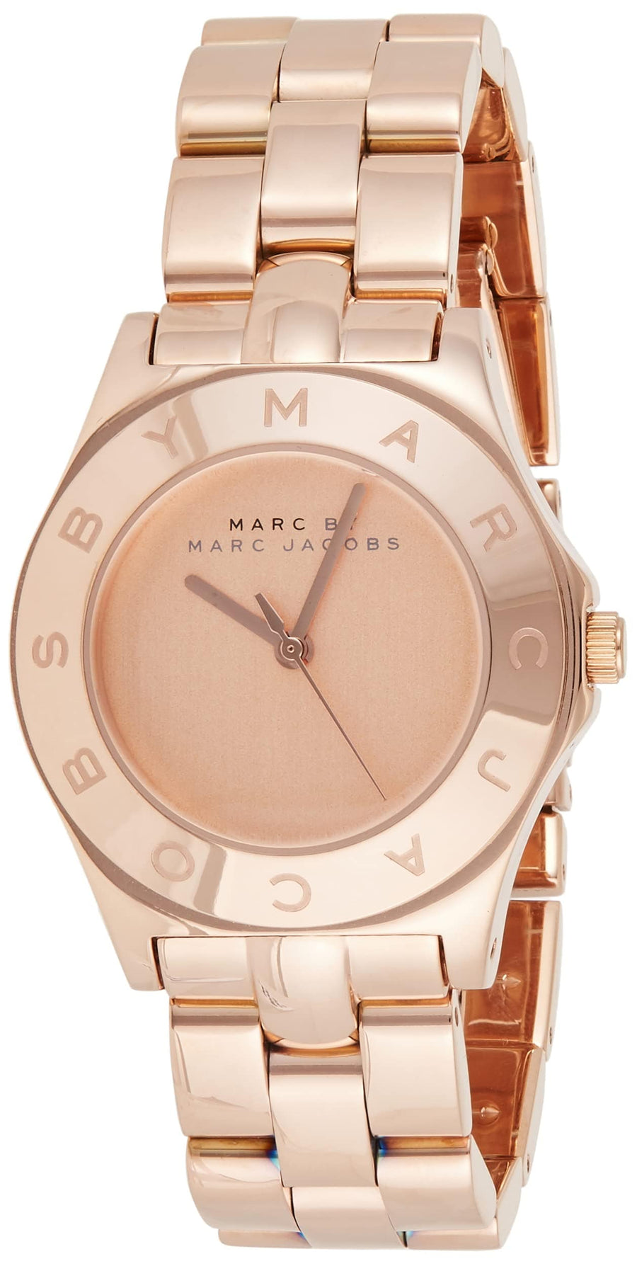 Marc Jacobs Blade Rose Gold Dial Rose Gold Steel Strap Watch for Women - MBM3127