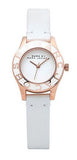 Marc Jacobs Blade White Dial White Leather Strap Watch for Women - MBM1179