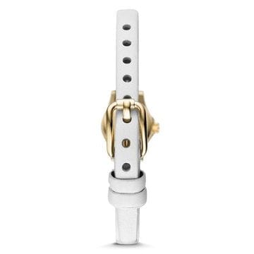 Marc Jacobs Blade White Dial White Leather Strap Watch for Women - MBM1344