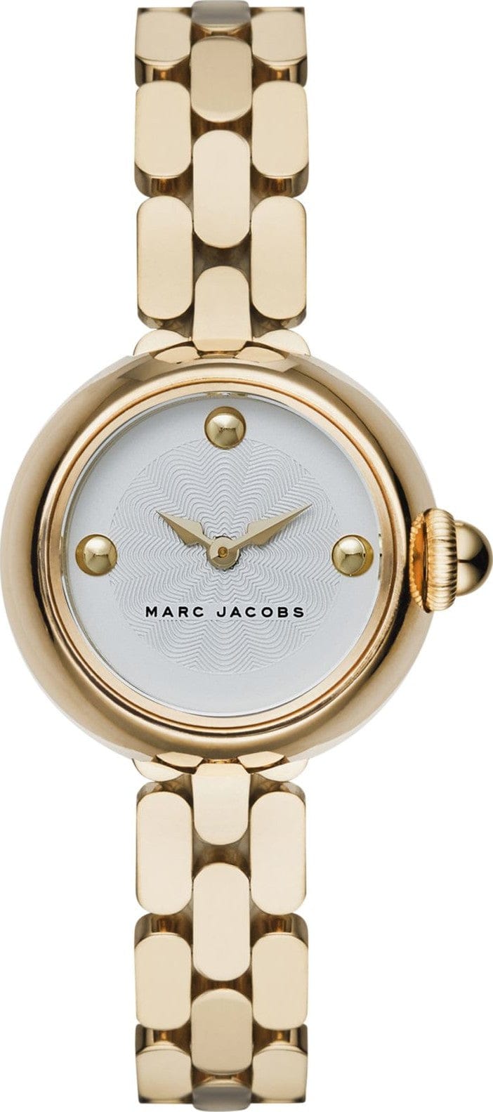 Marc Jacobs Courtney White Dial Gold Steel Strap Watch for Women - MJ3457