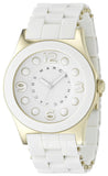 Marc Jacobs Dress White Dial White Silicone Strap Watch for Women - MBM2500