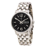 Marc Jacobs Fergus Black Dial Silver Steel Strap Watch for Men - MBM5075
