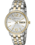 Marc Jacobs Fergus Silver Dial Two Tone Steel Strap Watch for Women - MBM3426