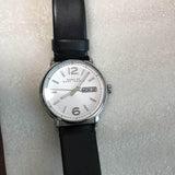 Marc Jacobs Fergus White Dial Black Leather Strap Watch for Men - MBM5076