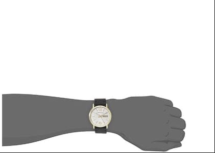 Marc Jacobs Fergus White Dial Black Leather Strap Watch for Men - MBM5081