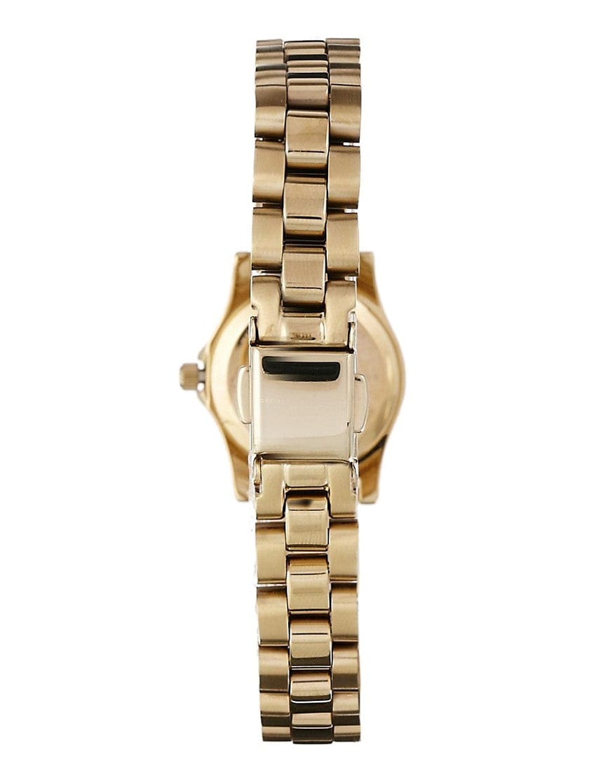 Marc Jacobs Henry Dinky Gold Dial Gold Steel Strap Watch for Women - MBM3199