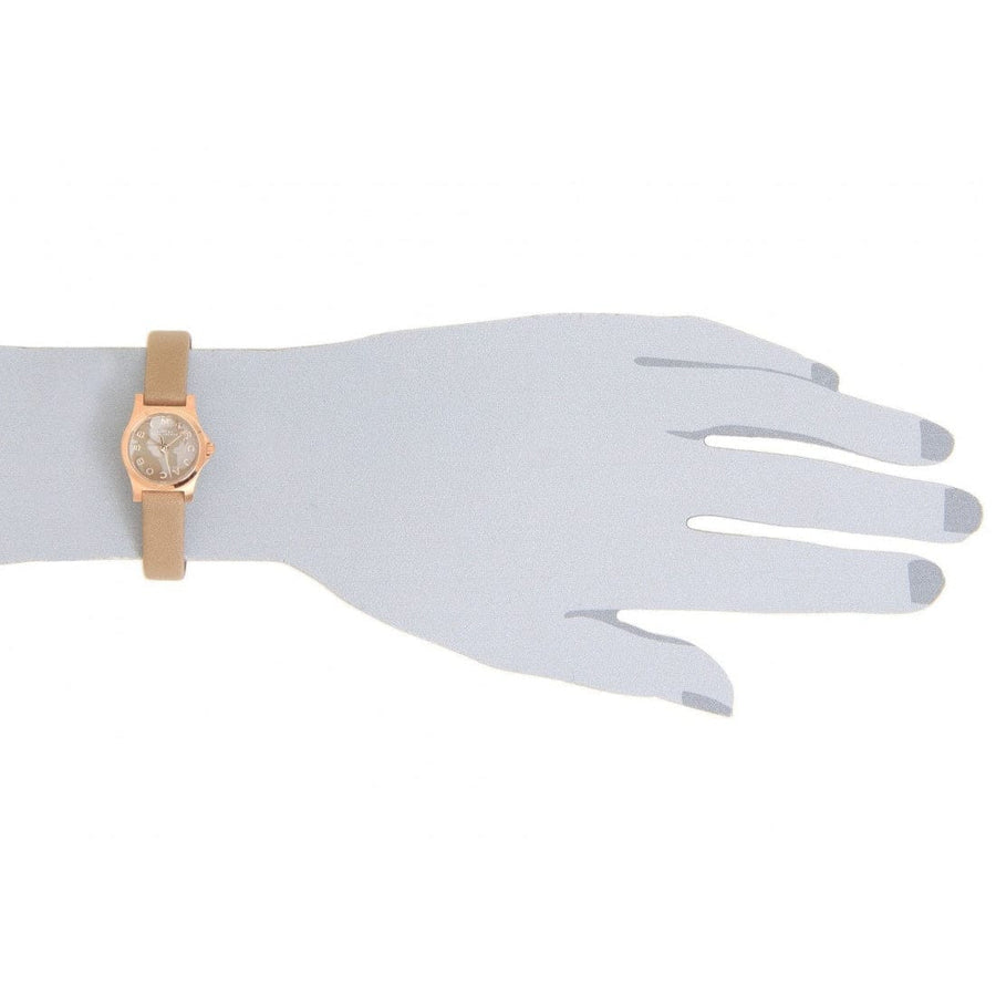 Marc Jacobs Henry Dinky Grey Dial Grey Leather Strap Watch for Women - MBM1239