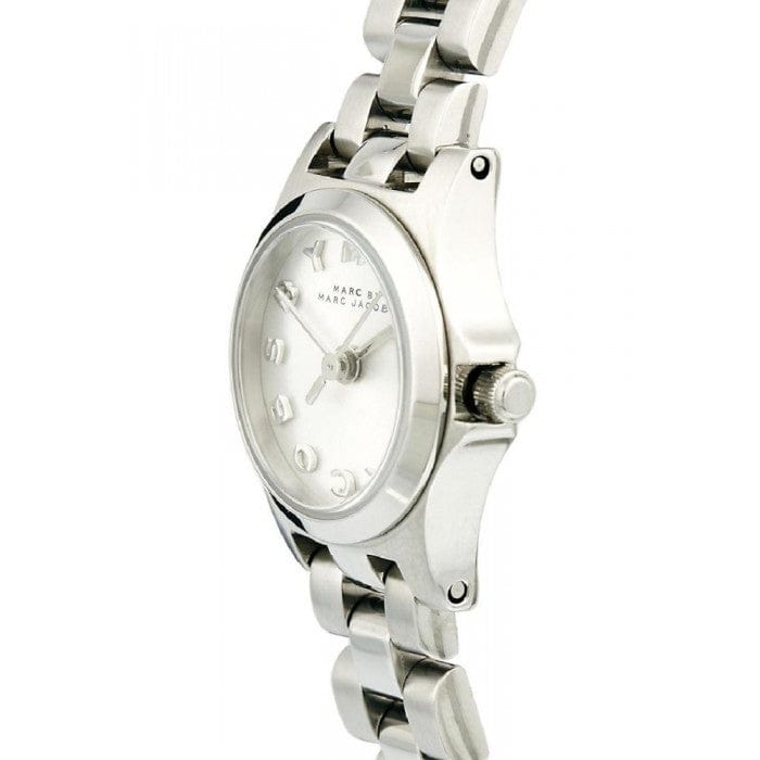 Marc Jacobs Henry Dinky Silver Dial Silver Steel Strap Watch for Women - MBM3198