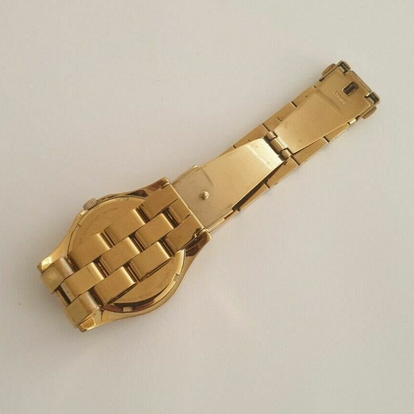 Marc Jacobs Henry Gold Dial Gold Steel Strap Watch for Women - MBM3211