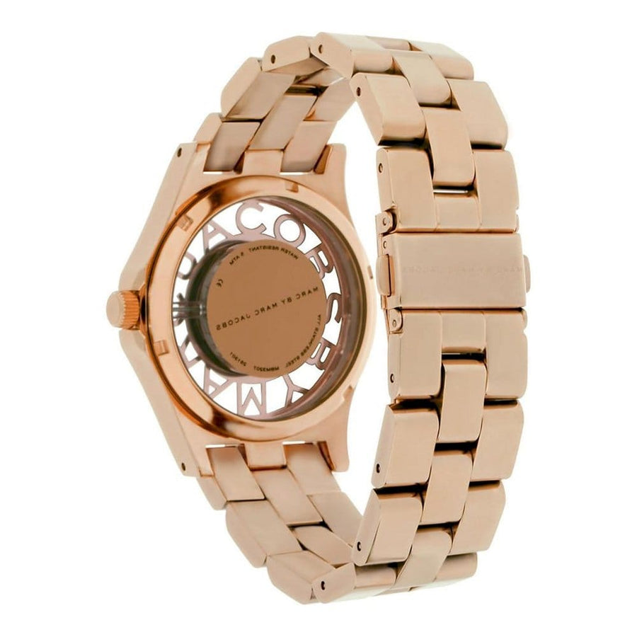 Marc Jacobs Henry Rose Gold Dial Rose Gold Steel Strap Watch for Women - MBM3207