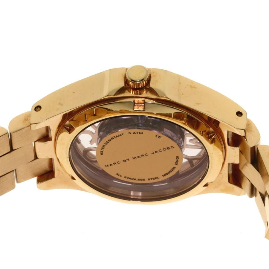 Marc Jacobs Henry Rose Gold Dial Rose Gold Steel Strap Watch for Women - MBM3293