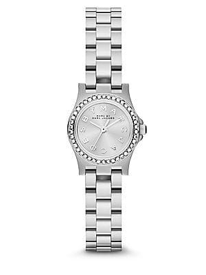 Marc Jacobs Henry Silver Dial Silver Steel Strap Watch for Women - MBM3276