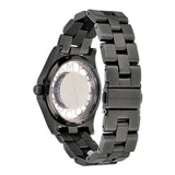 Marc Jacobs Henry Skeleton Black Dial Black Steel Strap Watch for Women - MBM3254