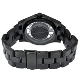 Marc Jacobs Henry Skeleton Black Dial Black Steel Strap Watch for Women - MBM3265