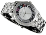 Marc Jacobs Henry Skeleton Silver Dial Silver Steel Strap Watch for Women - MBM3262