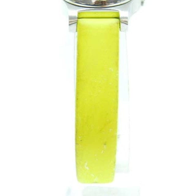 Marc Jacobs Henry White Dial Neon Yellow Rubber Strap Watch for Women - MBM1235