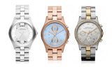 Marc Jacobs Henry White Dial Silver Steel Strap Watch for Women - MBM3291