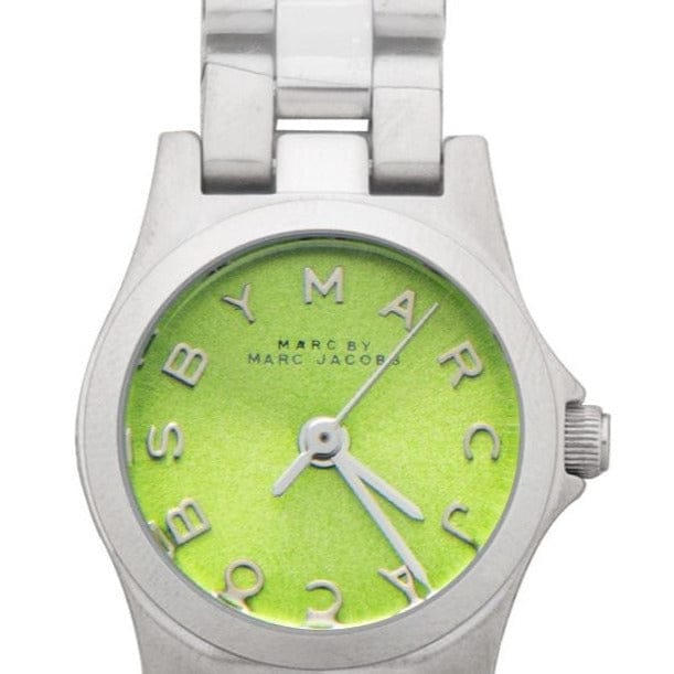 Marc Jacobs Henry Yellow Dial Silver Steel Strap Watch for Women - MBM3201