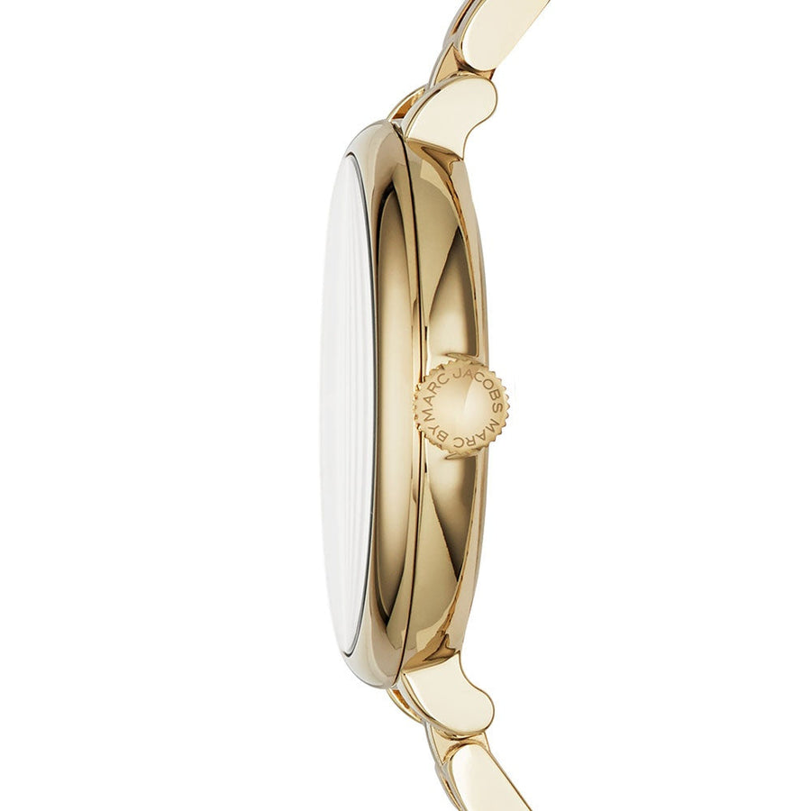 Marc Jacobs Sally Champagne Gold Dial Gold Steel Strap Watch for Women - MBM3363