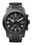 Marc Jacobs Larry Chronograph Black Dial Black Steel Strap Watch for Men - MBM5032