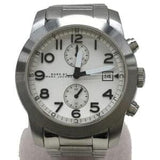 Marc Jacobs Larry Chronograph White Dial Silver Steel Strap Watch for Men - MBM5030
