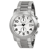 Marc Jacobs Larry Chronograph White Dial Silver Steel Strap Watch for Men - MBM5030