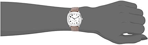 Marc Jacobs Mandy Silver Dial Brown Leather Strap Watch for Women - MJ1563